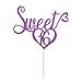 Purple Glitter Sweet 16 Cake Topper, 16th birthday Party Decorations,Sweet Sixteen Birthday Party Sign