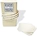 Square Bar Coasters for Drinks and DIY Crafts, 4 Inch, 125 Pack, Off white