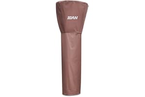 IGAN Patio Heater Cover 100% waterproof, 600D Heavy Duty Nylon covers, Outdoor 89-inch, Compatible for AZ, Fire Sense Patio Heaters and more -Brown