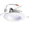HALO RL56 Zigbee Wireless Smart Integrated LED Recessed Downlight Ceiling Fixture, Selectable Color Temperature, White…
