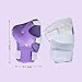 Kids Cycling Inline Roller Skating Protective Gear Set, Knee Pads Elbow Pads Wrist Guards for Boys and Girls Pack of 6 (Purple, Small)