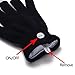 LED Gloves Flashing Finger Lighting Gloves with 6 Modes for Clubbing, Rave, Birthday, EDM, Disco, and Dubstep Party by Swiftrans(TM) (Black 6 Modes)