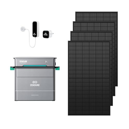 Zendure Balkonkraftwerk mit Speicher, Hyper 2000 mit 1800W Solar Eingang, 1200W AC-Laden, 1200W Ausgang, Eingebaute Mikrowechselrichter, TOU, 1920Wh, 1720W bifacial Solarpanel, mit Smart Meter D0 thumbnail 1