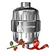 pH ENERGIZE 8-Stage Shower Filter – Filters Chlorine, Chloramine, Fluoride, Heavy Metals, Bacteria & Viruses – Softens Hard Water – Increases pH & ORP – Easy Installation - Fits Any Shower Head
