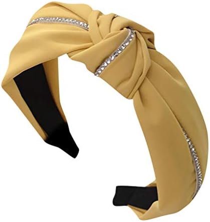 Wancooy Fashion Vintage Elastic Printed Head Wrap,Knot Bow Hairband Women Hair Head Hoop Simple Sweet Girls Hair Headband