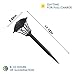 Azirier Solar Lights Outdoor Waterproof Outdoor Garden Lights, Solar Pathway Security Lights for OutdoorWall Backyard Fence Garage Garden Driveway 6 Pack