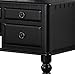BOBKONA F4072 St. Croix Collection Vanity Set with Stool, Black