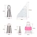Russian Piping Tips Ball, Samhe Icing Tips Nozzles 22-piece Cake Decorating Tips Set Cookies Cupcake Decorating Kits with 7 Russian Tips and 3 Ball 10 Disposable Pastry Bags 1 Tri-Color Coupler