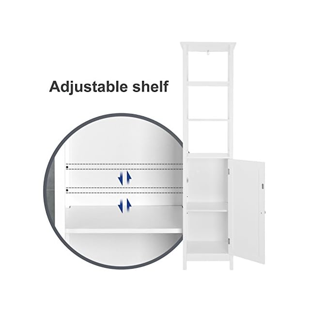 VASAGLE Floor Multifunctional Bathroom Storage with 3
