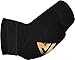 RDX MMA Elbow Support Brace Sleeve Pads Guard Bandage Elasticated Shield Protector, X-Large, Black