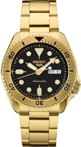 Amazon.com: Seiko Men's SNXL72 Seiko 5 Automatic Gold Dial Gold