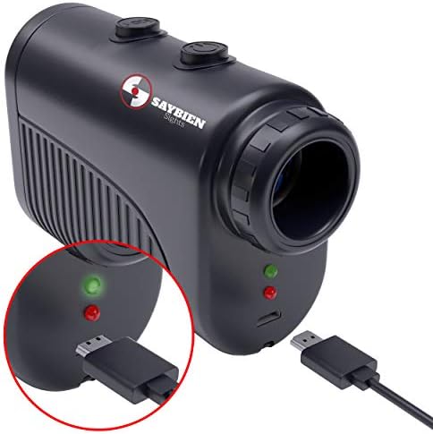Saybien Rechargeable Golf Rangefinder with Slope - 1200m USB Charging Golf Range Finder - Laser Range Finder - Tournament Legal - Accurate up to 1,200 Meters 1,300 Yards - Scan Mode - Flag Lock