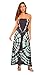 Riviera Sun 21611-GM-XL Strapless Tube Maxi Dress/Summer Dresses Grey/Mint