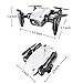 Foldable Mini Drone for Kids and Adults, HALOFUNO RC Quadcopter for Beginner Indoor, Altitude Hold Mode, One Key Take Off/Landing, APP Control