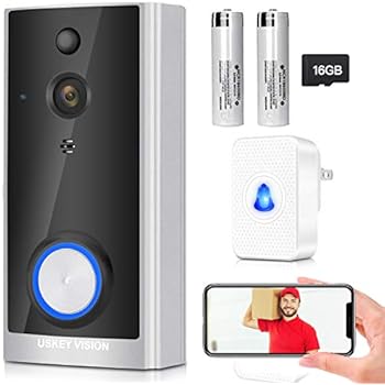 Video Doorbell, NETVUE Wireless Doorbell Camera with Two
