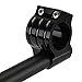 KanSmart NEW Universal 35mm CNC Raised Motorcycle Clip Ons Fork Handlebars for 1969-1982 Honda Suzuki Yamaha (35mm, Black)