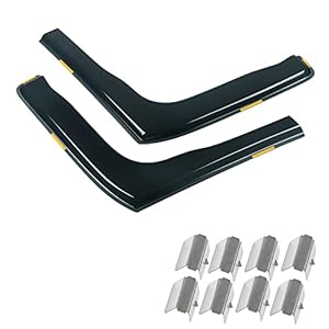 MAGICKIT In Kanaal Windgeleiders,Voorkant Raamgeleiders met Winddeflector Clips,Autoruit regenwachten Compatibel voor…