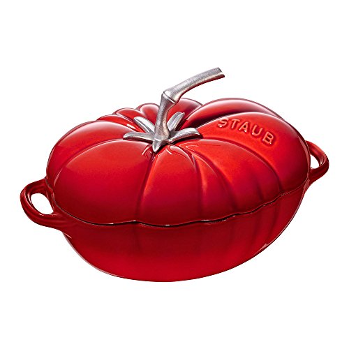 Click Here to See More Images Staub Cast Iron Tomato Cocotte, 3 Quart, Cherry