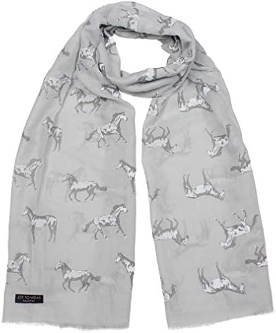 Wild Horses Print Ladies Fashion Scarf Neck Wrap