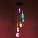 Yeyo Color Changing Solar Light Wind Chimes (Lucky Star) Multi-Color Lucky Star Hanging Windbell Light Mobile Hanging lamp for Patio Gardening Lighting Home Decoration (Wish Bottle)