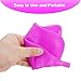 COOLDAY Silicone Female Urination Device, Reusable Urinals Portable Urine Cup Allows Women to Pee Standing Up, No-Leaks, No-Splash Pee Funnel for Travel, Camping, Outdoor Activities (Rose)