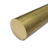Online Metal Supply C360 Brass Round Rod, 1.000 (1 inch) x 12 inches