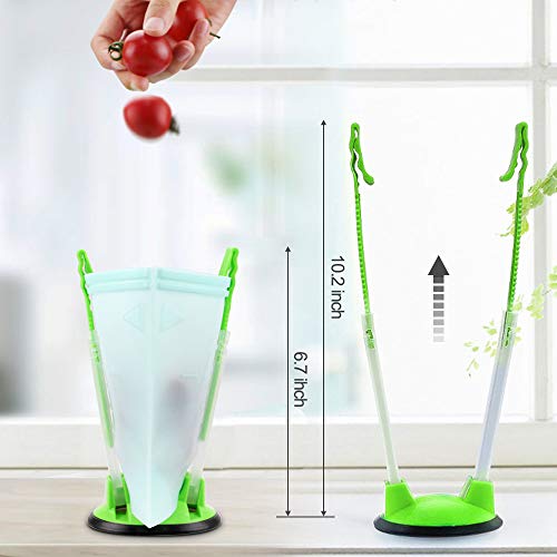 Reusable Silicone Food Storage Bags (Set of 6)-2xLarge 50oz, 4xMedium 30oz, Sungwoo Airtight Seal Food Preservation Bags/Food Grade/Versatile Container for Vegetable, Liquid, Snack, Meat, Sandwich - Thumbnail 7