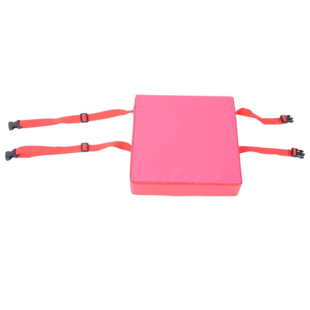Kids Seat Cushion, Adjustable Removable Dining Chair Cushion Highchair Seat Pad Heightening Portable Dismountable Adjustable Booster Washable Thick Mat for Toddler Infant Baby Kids(Red)