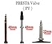 Street Fit 360 2 Pack - 26 Presta Tubes, 26 x 1.90-2.35/26 Presta Valve 32mm, Threaded/Removable Core