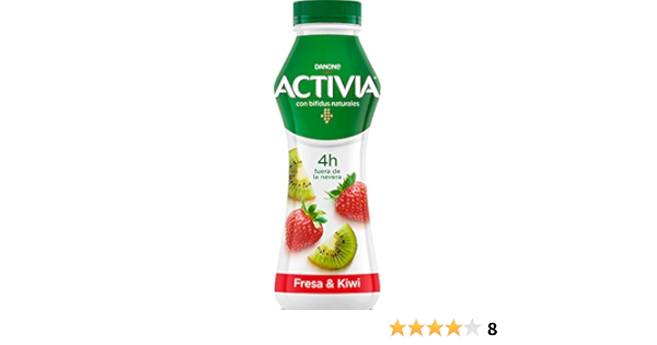 Activia para Beber con Fresa y Kiwi 280 g : Amazon.es ...