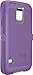 OTTERBOX DEFENDER SERIES Samsung Galaxy S5 Case - Retail Packaging Protective Case for Galaxy S5 - (Gunmetal Grey Plastic/Opal Purple Slip)
