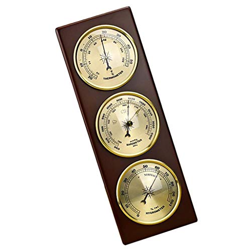 Almencla Wall Barometer Thermometer Hygrometer Weather Station Hanging Home/Office Metal Material - Thumbnail 6