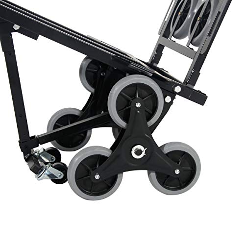 image for DlandHome Enhanced Stair Climbing Cart, Portable Climbing Cart Handlin
