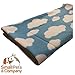 Small Pets and Company Guinea Pig Fleece Cage Liner | Fleece Guinea Pig Bedding | Midwest, C&C, Corner Pad (Midwest, Clouds on Blue)