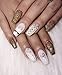 JoyKott 3D Luxury Design Brand Nail Art Sticker GG LV (GG Gold)