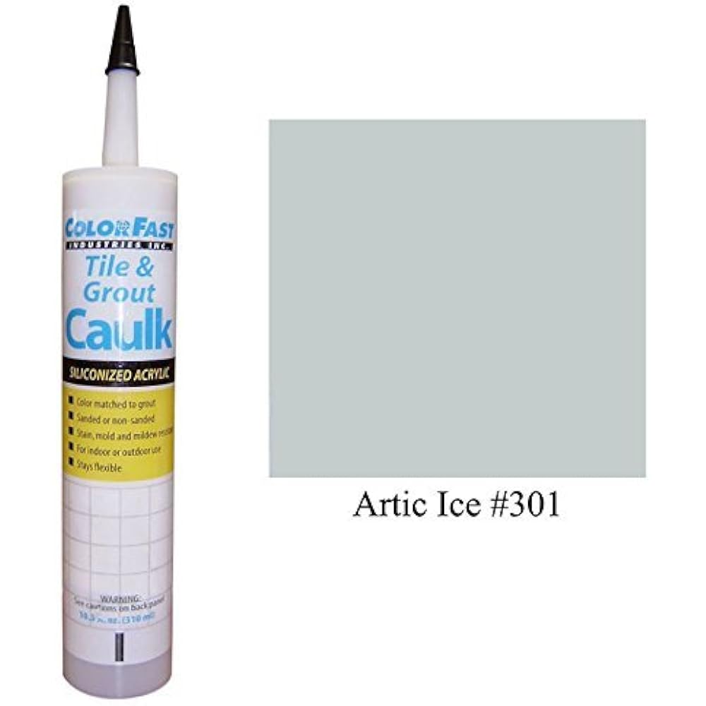 Caulk Matched To Custom Building Products (Arctic Ice Caulk Matched To Custom Building Products (Arctic Ice