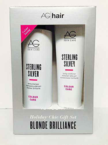 Ag Hair Sterling Silver Shampoo 10oz Sterling Cond 6oz Blonde