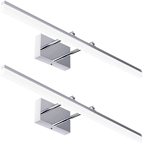 Sunco Lighting Modern Vanity Light Fixture, LED Bathroom Bar Lights, 15W=100W, Selectable White