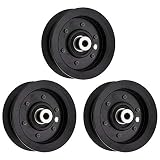 8TEN Flat Idler Pulley for Exmark Toro 50 Inch 54 Inch Deck Quest E-Series S-Series Timecutter 106-2175 3 Pack