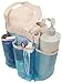 Go Fresh Shower Caddy, Now 30% Larger Than Most Caddies - 7 Pocket, Aqua Blue, Quick Dry & Rustproof