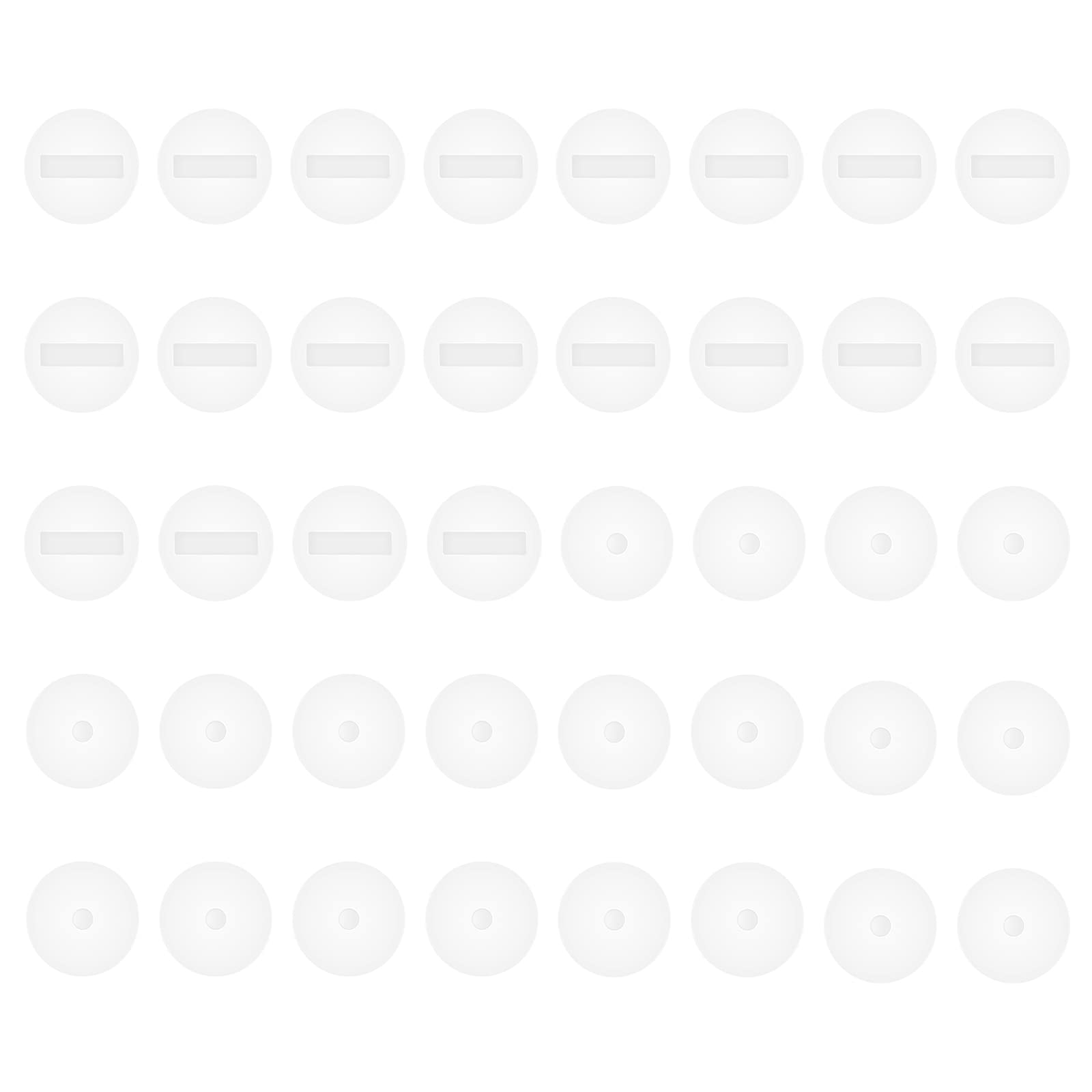 Briartw 40 PCS Gliders for Slider Cards Rotating and Sliding Tools DIY Scrapbooking Embossing Card-making with 100 Double-side Sticker Dots