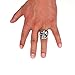 HanTian Anti-allergic domineering diamond-studded stainless steel ring Rock-loving punk-man's ring