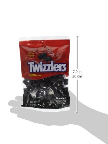 TWIZZLER LICORICE NIBS, 6 OZ