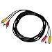 Blacell 10ft 3RCA male to female Audio Composite extension Video Cable DVD