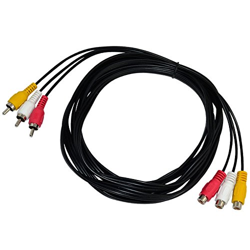 10ft 3RCA male to female Audio Composite extension Video Cable DVD