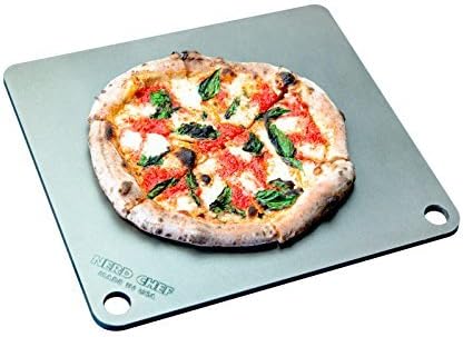 NerdChef Steel Stone - High-Performance Baking Surface for Pizza (.375 Thick - Pro) by NerdChef
