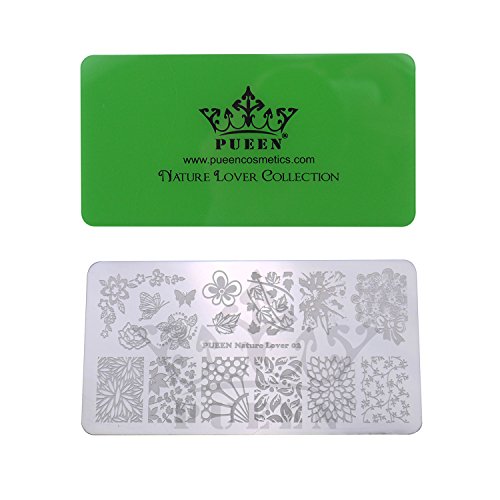 PUEEN Nail Art Stamping LOVE BOX II 02 - 4 Lover Collection Plates - 125x65mm Unique Nailart Polish Stamping Manicure Image Plate Accessories Kit BH000665