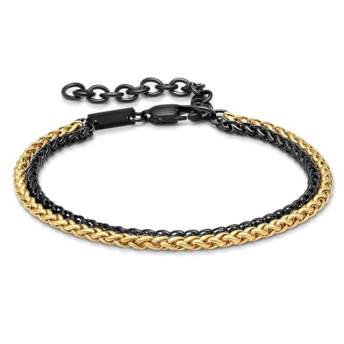 Galis Men's Dvir Stainless Steel Bracelet – Non-Tarnish Rope Chain Jewelry for Men, Stylish Birthday Gift for Dad, Husband, Boyfriend