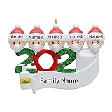 MAXORA 2020 Covid Quarantine Personalized Ornaments