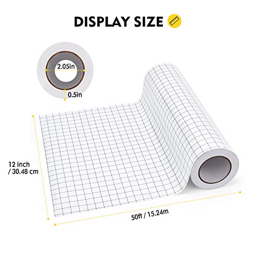 Magicfly Transfer Tape for Vinyl, Transfer Tape Roll Strong Tack with 0